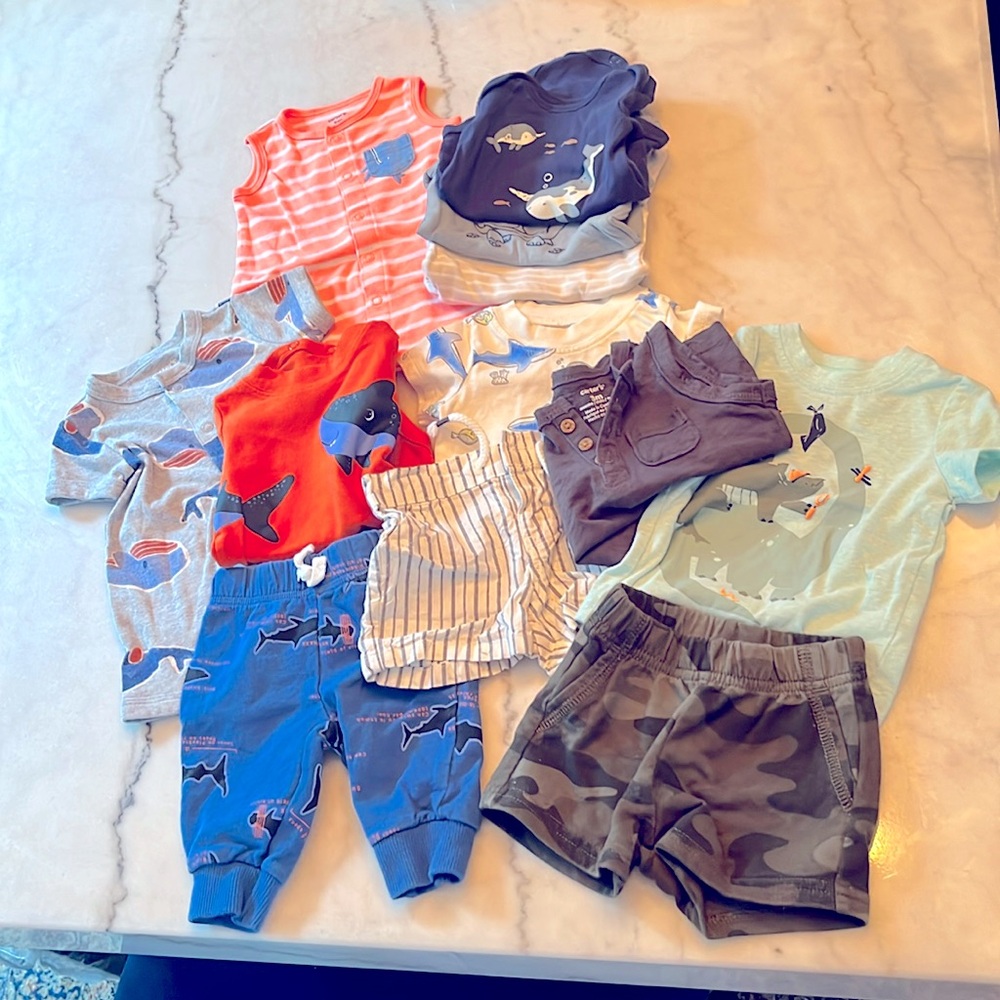 🍼💙 Carter’s Lot of Summer baby boy 3 m